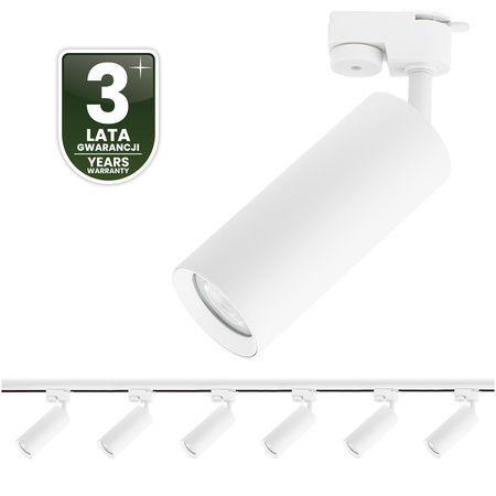 Osvětlovací lišta 2m + 6x reflektor lištový, GU10 Bílá RITI LUMILED