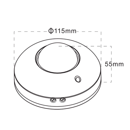 PIR pohybový senzor 6m 120° s ovládáním Povrchová montáž Bílá Sanico Goldlux