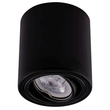Přisazené svítidlo HALOGEN Aluminium Black SPOT TUBE 10cm pro LED GU10 Bellalux