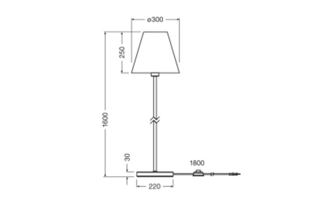 Dekor Stojací lampa E27 Hnědá zelená Dekor Ledvance