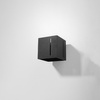 Nástěnné svítidlo LED PIXAR G9 Upstairs Downstairs Cube Black SOLLUX