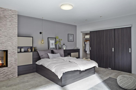 LED panelové bodové svítidlo 3,8W 400lm 3000K teplá šedá Downlight Slim Ledvance