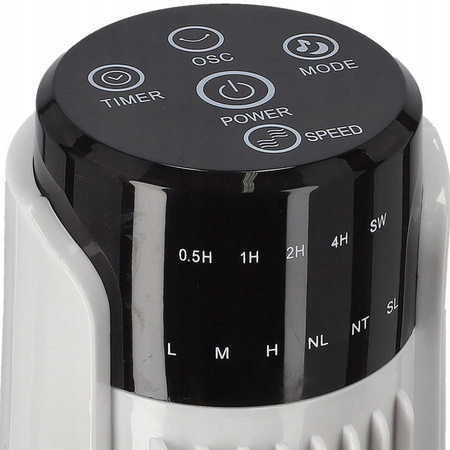 Sloupový ventilátor Trubkový Vzduchový cirkulátor Stojací ventilátor Bílý 92cm 45W + dálkové ovládání