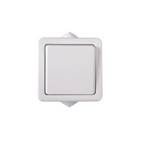 Jednopólový reverzibilní spínač 10A Square White TEKNO Kanlux