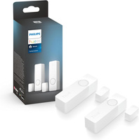 2x Kontaktní senzor otevření/zavření dveří Bezdrátový inteligentní kontaktní senzor oken PHILIPS HUE Zigbee, bílý