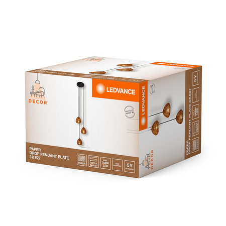 Dekorativní stropní závěsné svítidlo E27 béžová Dekor Ledvance