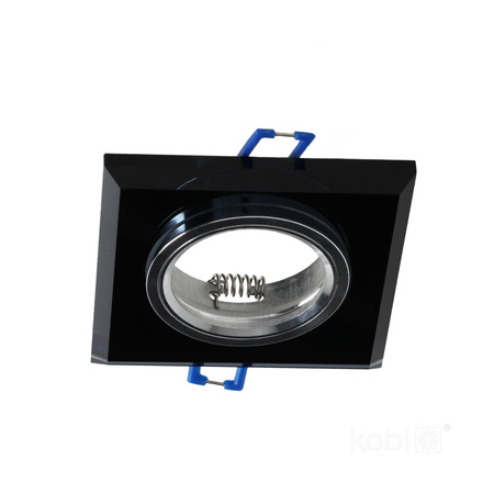 Zápustná montáž GU10 Halogenové zapuštěné bodové pletivo Black Square Kobi
