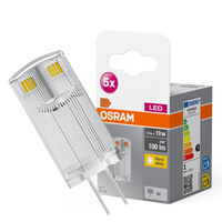 5x LED žárovka s paticí G4 0,9W = 10W 100lm 2700K Warm 12V 320° BASE Osram