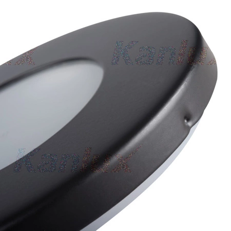 Stropní vestavné bodové svítidlo LED GU5.3 kulaté černé IP44 Marin Kanlux