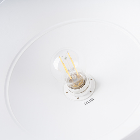 FRIKA E27 Bílá skandinávská závěsná lampa SOLLUX