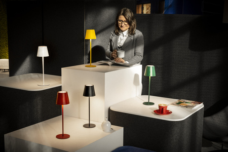 Stolní stolní lampa Školní kancelář Noční regulovaná LED 1,2W 165lm 3000K Teplá žlutá IP54 dobíjecí Inita Kanlux