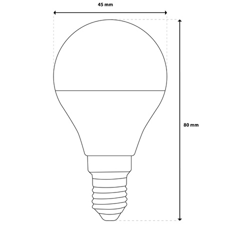 Žárovka LED E14, P40 Kulka 5W = 40W 450lm RGB Stmívatelná CCT Inteligentní TUYA WiFi SMART SAYO LUMILED