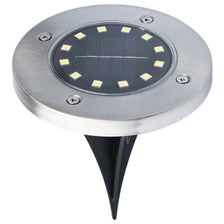 4x Zahradní lampa 12x LED SOLÁRNÍ ZEMNÍ IP44