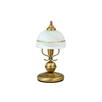 Stolní noční lampa E14 hnědá Classic Flossi Rabalux
