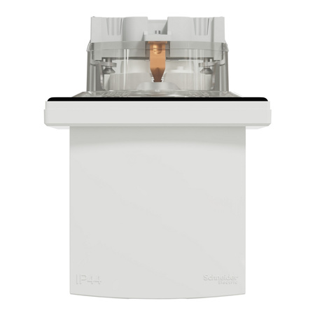 Jednoduchá zásuvka s rámečkem IP44 Jednoduchá zásuvka s klapkou SCHNEIDER ASFORA