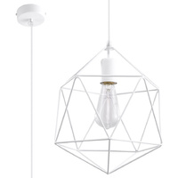 SOLLUX LED závěsné stropní svítidlo GASPARE E27 bílý drát