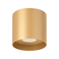 MIKA Spot Tuba GU10 Gold Minimalistické stropní svítidlo SOLLUX pro povrchovou montáž