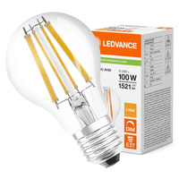 LED žárovka A60 E27 11W = 100W 1521lm 2700K Teplá bílá FILAMENTNÍ STMÍVATELNÁ LEDVANCE
