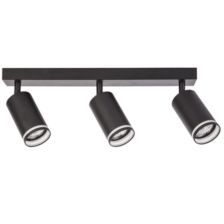 LED PARIS 3 x GU10 Black GOLDLUX (Polux) LED stropní/stěnové světelné pásky