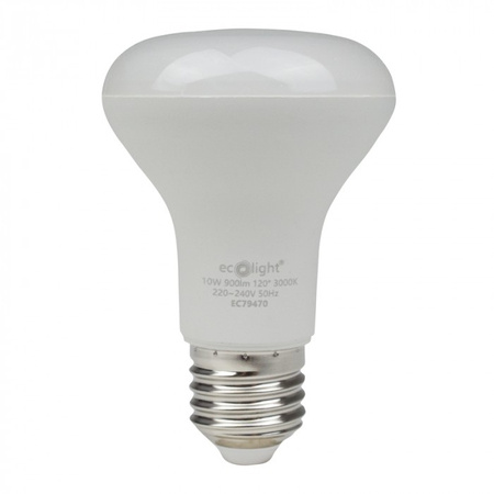 LED reflektorová žárovka R63 E27 10W 900lm 3000K teplá bílá Ecolight