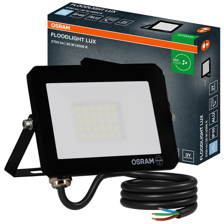 LED reflektor Halogenový venkovní reflektor 30W 6500K 2700lm IP65 FLOODLIGHT LUX OSRAM