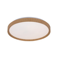 Plafond LED stropní světlo pro povrchovou montáž 50W CCT stmívatelné dálkové ovládání hnědá skandinávská Sherwood Rabalux