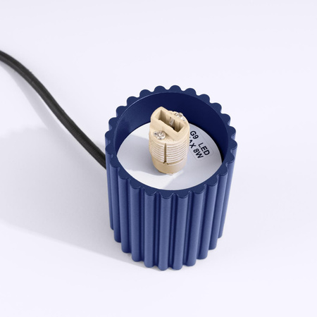 Stolní stolní lampa G9 Round Navy Blue Modern Matte Halo Sollux