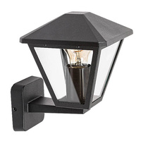 Zahradní lampa LED nástěnná lampa PARAVENTO E27 IP44 Lucerna pro Up Black RABALUX