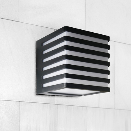 Venkovní nástěnné fasádní svítidlo LED 4000K Square Black