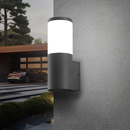 Zahradní nástěnná lampa Venkovní fasádní lampa IP54 GU10 Grey Videx