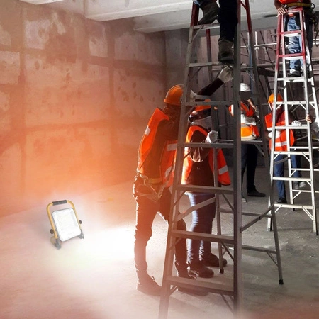 Přenosný LED reflektor 50W 1600lm 5000K neutrální 90° 2A černý VIDEX