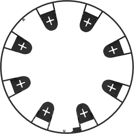 Zahradní obruba trávníku Flexibilní černá UNIBORD 100 cm Silná mrazuvzdorná CELLFAST