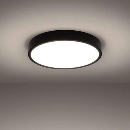 Stropní svítidlo Plafond ONYX 50 LED 32W 3000K 2539lm černé Minimalistické SOLLUX