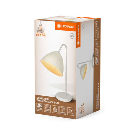 Stolní lampa Stolní svítidlo Stojací dekorativní E14 Bílá USB-C Dekor Ledvance