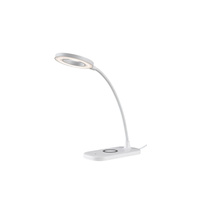 Stolní lampa na noční stolek 5W 210lm 2700-6000K CCT stmívatelná bílá Moderní Hardin Rabalux