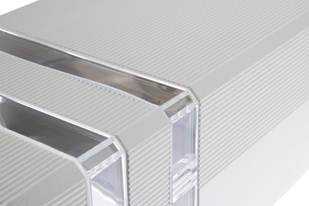 Fasádní nástěnné svítidlo dvojité shora dolů INEZ DUO LED 2x GU10 ALUMINIUM stříbrné IP54