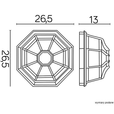 Venkovní zahradní fasádní svítidlo LED Retro Classic K 3012/P SZ E27 Su-Ma