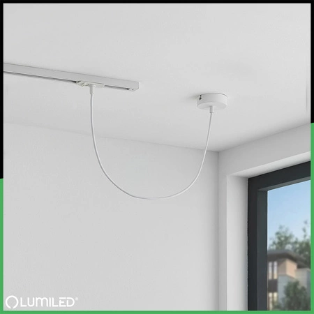 NAPÁJECÍ ADAPTÉR PRO PŘÍPOJNICI 1F BÍLÝ LUMILED