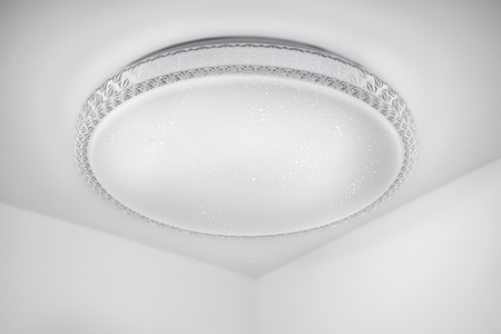LED stropní plafon AGA2 48W IP44 CCT bílý kulatý 40cm + LUMILED PILOT