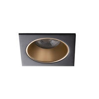 Podhledové svítidlo GLOZO DSL GU10/GU5,3 Square Black/Gold KANLUX pro zápustnou montáž