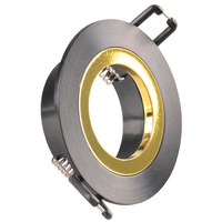 Skryté bodové svítidlo GU10 černé FEBE Sanico Goldlux