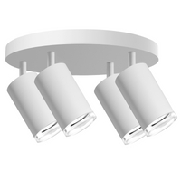 Povrchové stropní svítidlo 4x GU10 bílé IP44 TURYN Sanico Goldlux