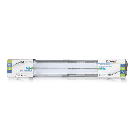 Hermetické. prachotěsné svítidlo 60 cm IP65 + 2x LED zářivka 10W 4000K VT-6029 V-TAC
