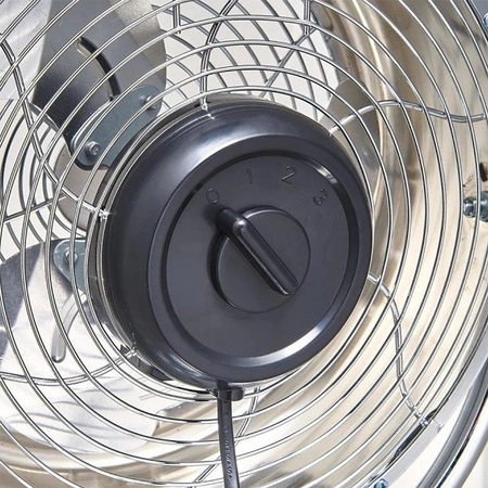 Stolní ventilátor Cirkulátor vzduchu Stojací stolní ventilátor v retro stylu 15W CHROM