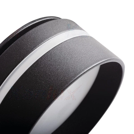 LED GU5.3 GU10 Kruhové černé halogenové stropní bodové svítidlo Govik Kanlux pro zápustnou montáž