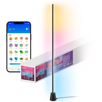 LED herní stojací lampa RGBIC Gradient 135cm podlahové světlo Smart SMART WiFi Bluetooth App WiZ