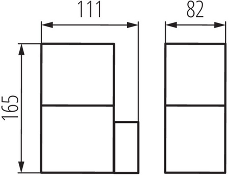 VADRA KANLUX E27 IP44 Vnější nástěnné antracitové sloupy VADRA