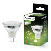 Žárovka LED MR11, 2.5W = 20W 220lm 4000K 12V Neutralní bílá 120° LUMILED