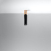 Svítidlo pro povrchovou montáž PABLO GU10 Halogen Spot Tuba Wood-Black SOLLUX