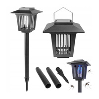 LED insekticid poháněný solární svítilnou Zahradní lampa IP44 Venkovní soumrakový senzor